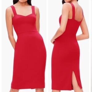Dress The Population Nicole Sweetheart Sleeveless Sheath Dress‎ Garnet XL